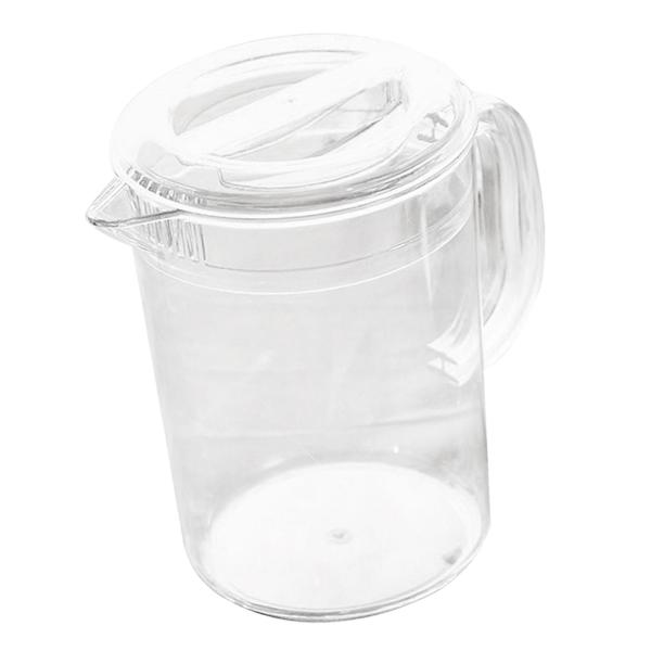 水、お茶、レモネード、ミルク保存用蓋付きアクリルピッチャー 2L