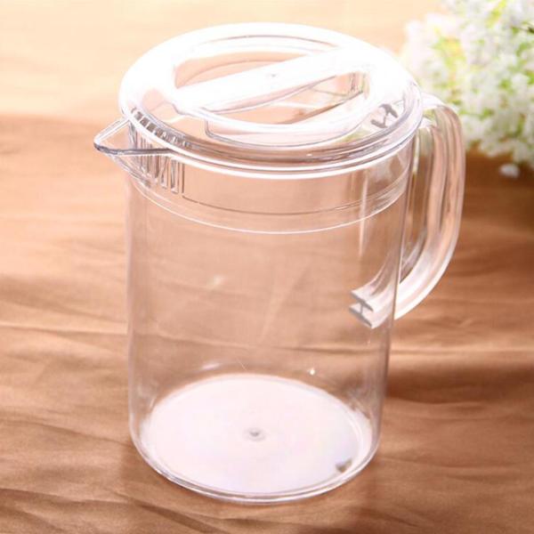 水、お茶、レモネード、ミルク保存用蓋付きアクリルピッチャー 1.5L