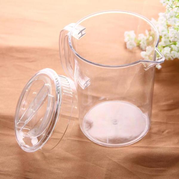 水、お茶、レモネード、ミルク保存用蓋付きアクリルピッチャー 1.5L