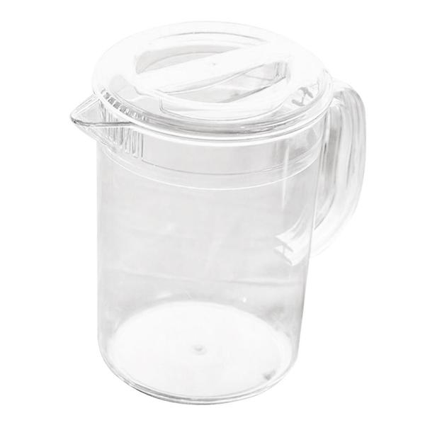 水、お茶、レモネード、ミルク保存用蓋付きアクリルピッチャー 1.5L