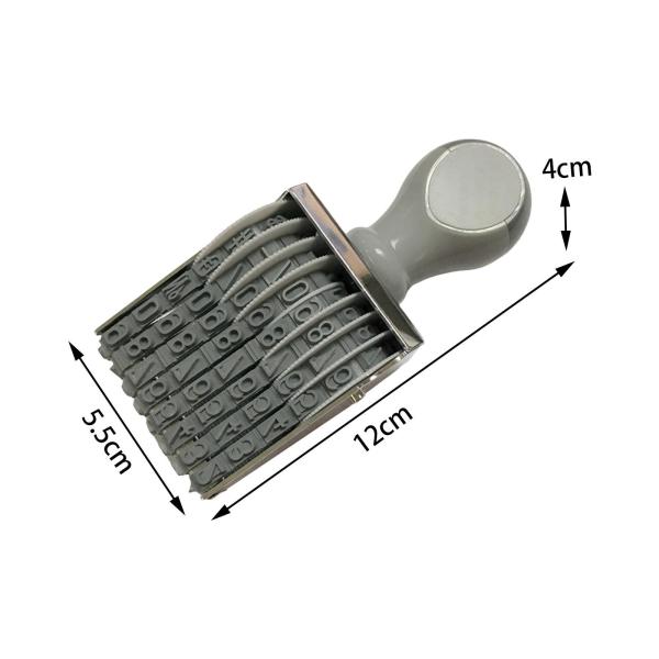 ゴム製ナンバースタンプ 8 桁ビジネススタンプ数字ローリングナンバリングスタンプホイールローラードキュメントプランナー日付文具