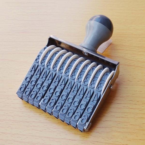 ゴム製ナンバースタンプホイールローリング11バンドアクセサリーカレンダー時間数字ローリングシンボル日付スタンパーオフィス日付用ナンバリングスタンプ