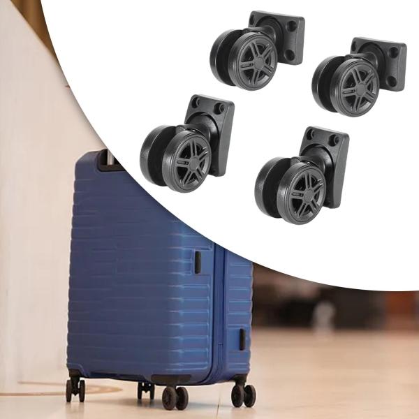 4x 荷物用ホイール ユニバーサル耐摩耗性柔軟なアクセサリー トランクホイール
