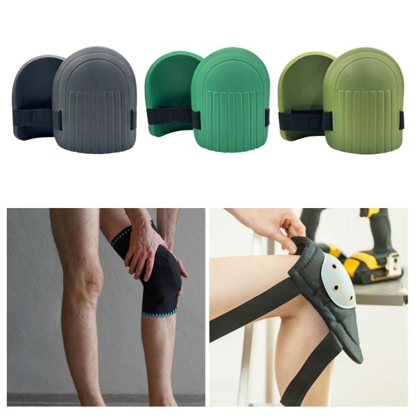 1ペア EVAフォームガーデニング膝パッド防水膝プロテクター住宅所有者用ブラック