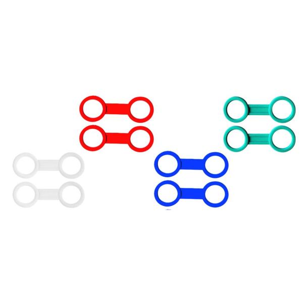 2個のユニバーサルスキューバダイビング用シリコンシュノーケルキーパーホルダー