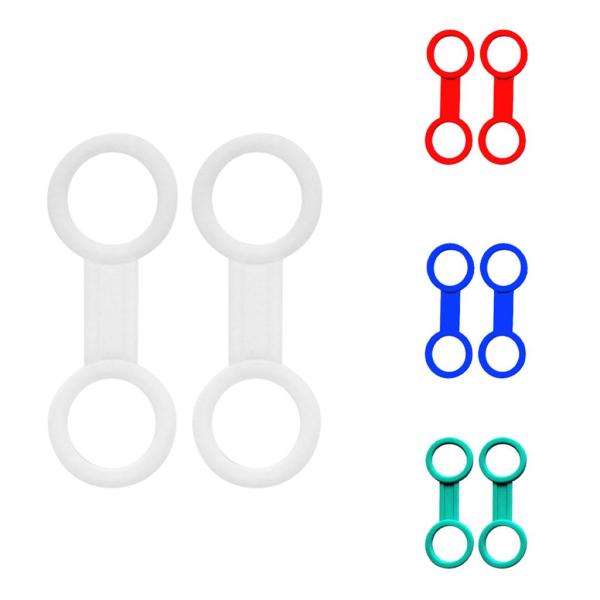 2個のユニバーサルスキューバダイビング用シリコンシュノーケルキーパーホルダー