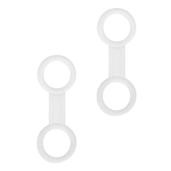 2個のユニバーサルスキューバダイビング用シリコンシュノーケルキーパーホルダー