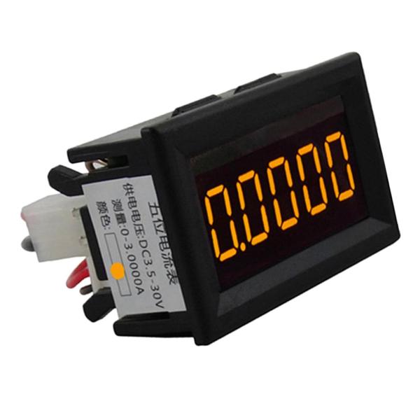 全４色  ミニ DC 3.5-30V ミニ 5桁 デジタル電流計 アンペア メーター