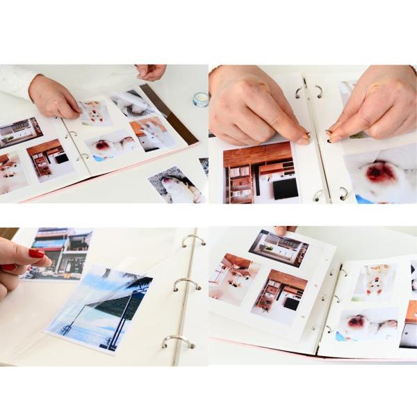 自己接着メモリブックは、5または6インチの写真を100枚保持