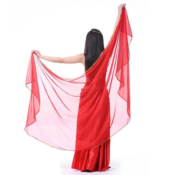 ベリーダンス   ダンススカーフ ベール レディース ヒップラップ 華やか 軽量 250×120cm  全6色