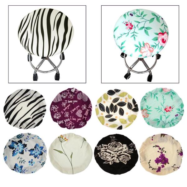 ファッショナブルなバースツールカバーラウンド回転椅子シートスリーブサロン