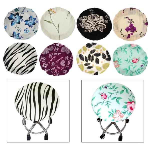 ファッショナブルなバースツールカバーラウンド回転椅子シートスリーブサロン