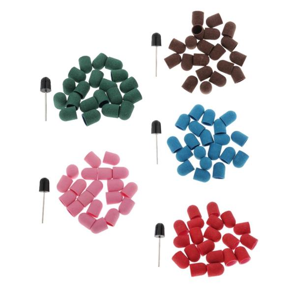 20xネイル研磨バンドドラムマンドレルドリルビット研磨ファイルキャップmm