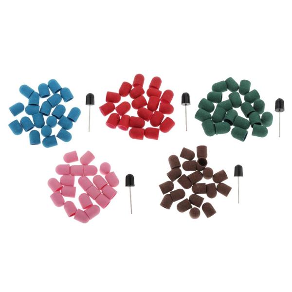 20xネイル研磨バンドドラムマンドレルドリルビット研磨ファイルキャップmm