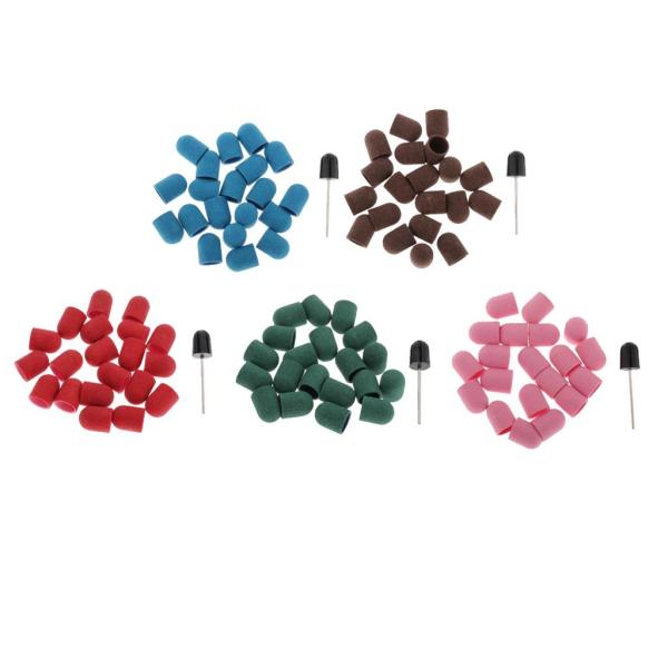 20xネイル研磨バンドドラムマンドレルドリルビット研磨ファイルキャップmm