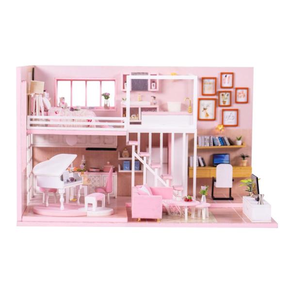 ドールハウス DIY 手作りドールハウスキット 木製ミニチュア家具 甘い