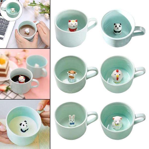 の中の3Dコーヒーマグ、漫画の手作りセカップ、友人の家族や子供のためのクリスマスの誕生日の、最高のオフィ