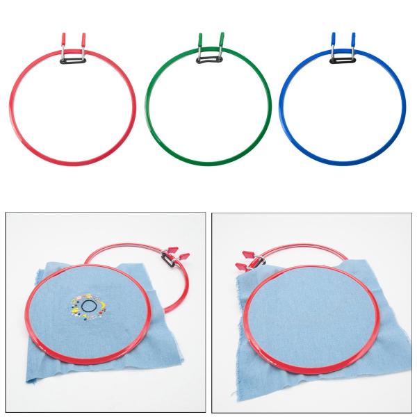22 センチメートルプラスチックスプリングテンション刺繍フープラウンドステッチフープ大人初心者アート裁縫家庭用ディスプレイツール用品