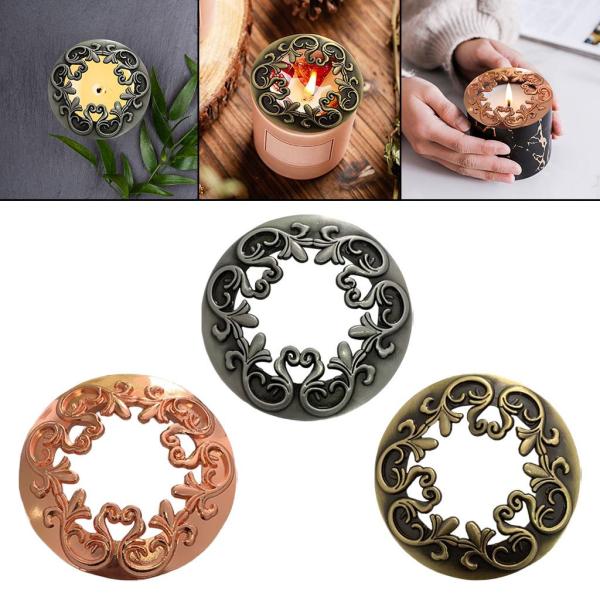 レトロなスタイルのキャンドル蓋亜鉛合金キャンドルトッパー2.7 ''キャンドルシェード