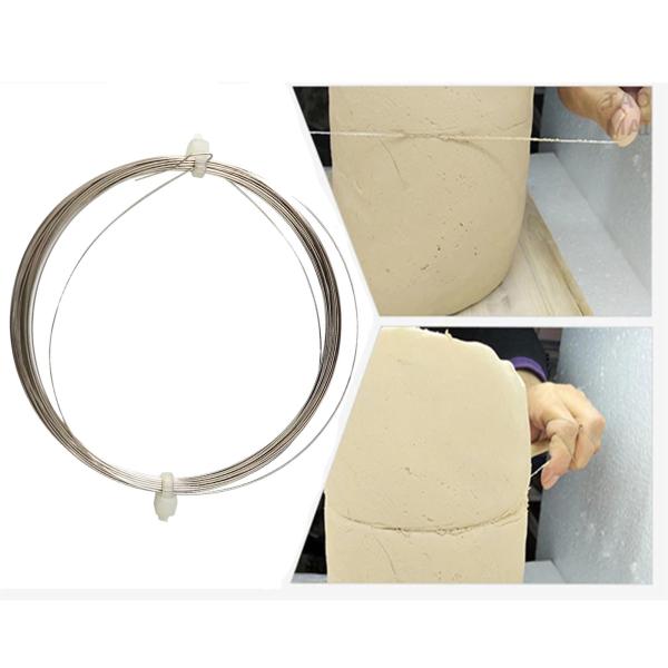 粘土陶器ツール用の粘土カッターワイヤーステンレス鋼ワイヤー泥切断ライン