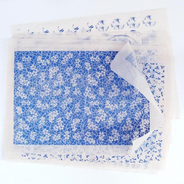 セラミックデカール 陶器 陶磁器粘土転写紙 上絵付花紙 磁器デカール紙 陶器用上絵付エナメルデカール ウォータースライドデカール