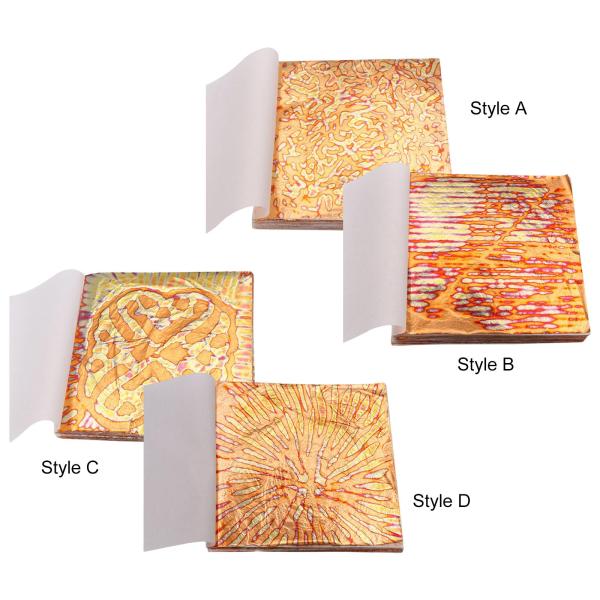 絵画手工芸品ギルディングプロジェクトのための多彩な金箔紙の装飾