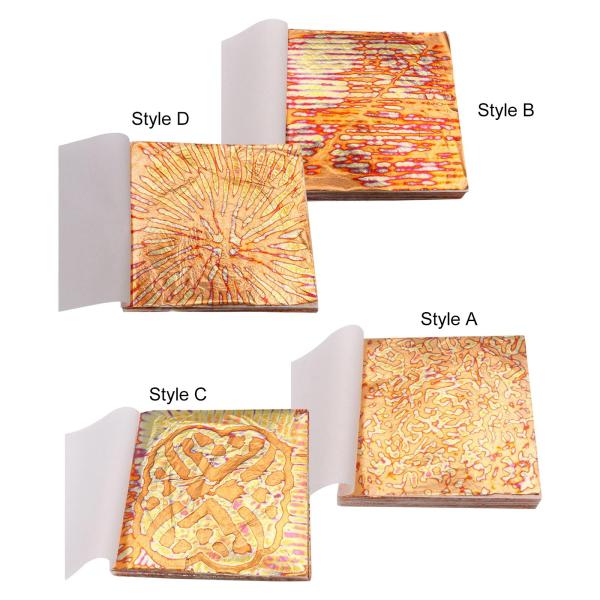 絵画手工芸品ギルディングプロジェクトのための多彩な金箔紙の装飾