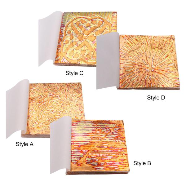 絵画手工芸品ギルディングプロジェクトのための多彩な金箔紙の装飾