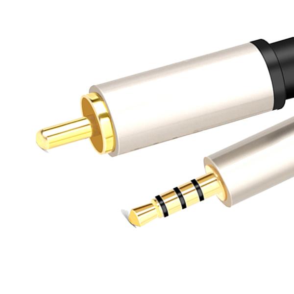 デジタル同軸オーディオケーブル - 3.5mm アダプター 延長ジャック オスワイヤー 同軸ケーブル ホームシアター、サウンドバー、HDTV、スピー