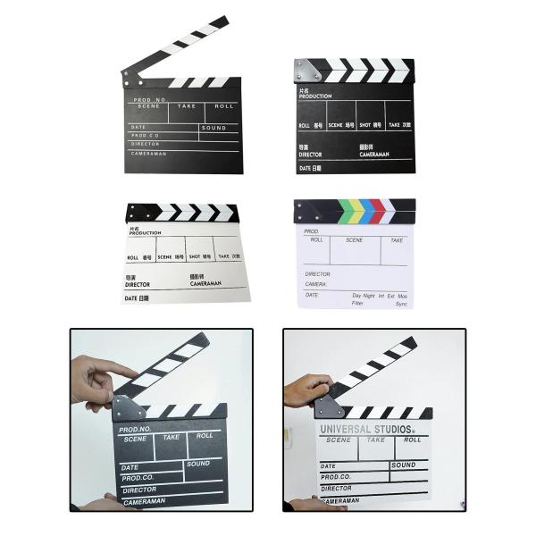 ムービー フィルム クラップ ボード クラッパー ボード フィルム スレート ミニ テレビ番組用