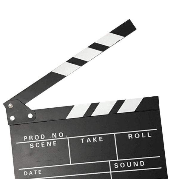 ムービー フィルム クラップ ボード クラッパー ボード フィルム スレート ミニ テレビ番組用