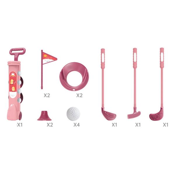 Educational Toy Childrenインs Golf Portable Golf Course Toy Set Golf Cl
