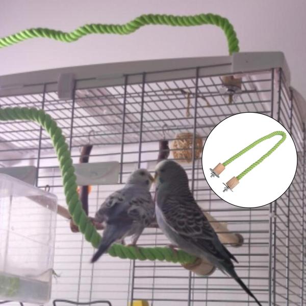 安定した鳥ロープ パーチ オウム トレーニング ブランチ 休息パーチ 演奏 丈夫なケージ エクササイズ 立っている コニュア オカメインコ フィンチ