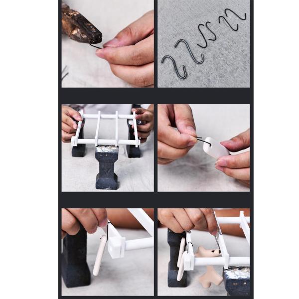 陶器吊り下げ焼成ワイヤー タングステンワイヤー 吊り下げ焼成ホルダー 高温ツール DIYセラミックオーナメント用 小物ループ キルンバーニング