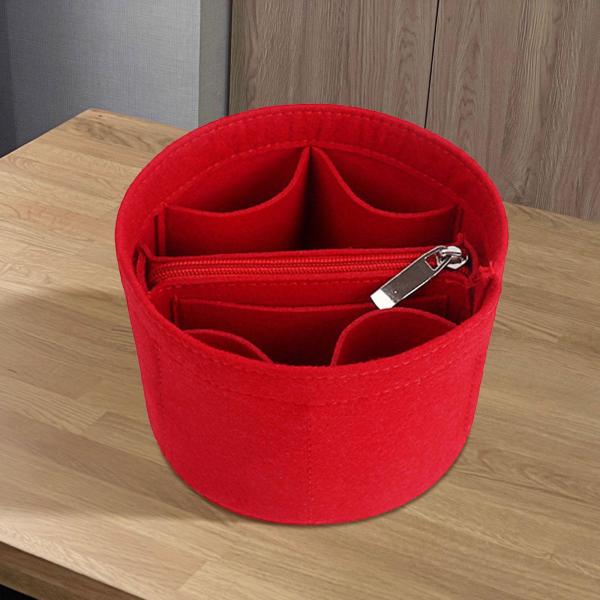 財布 ハンドバッグ ファッション ハンドバッグ ライナー インサイド コンパートメント バケツ型メイクアップ オーガナイザー ポーチ フレキシブル キ