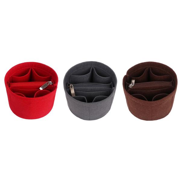 財布 ハンドバッグ ファッション ハンドバッグ ライナー インサイド コンパートメント バケツ型メイクアップ オーガナイザー ポーチ フレキシブル キ