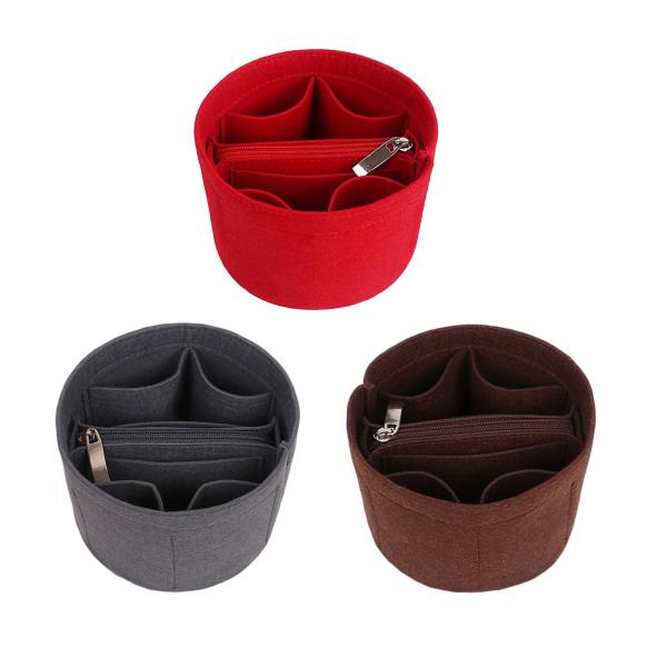 財布 ハンドバッグ ファッション ハンドバッグ ライナー インサイド コンパートメント バケツ型メイクアップ オーガナイザー ポーチ フレキシブル キ