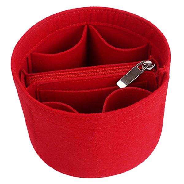 財布 ハンドバッグ ファッション ハンドバッグ ライナー インサイド コンパートメント バケツ型メイクアップ オーガナイザー ポーチ フレキシブル キ