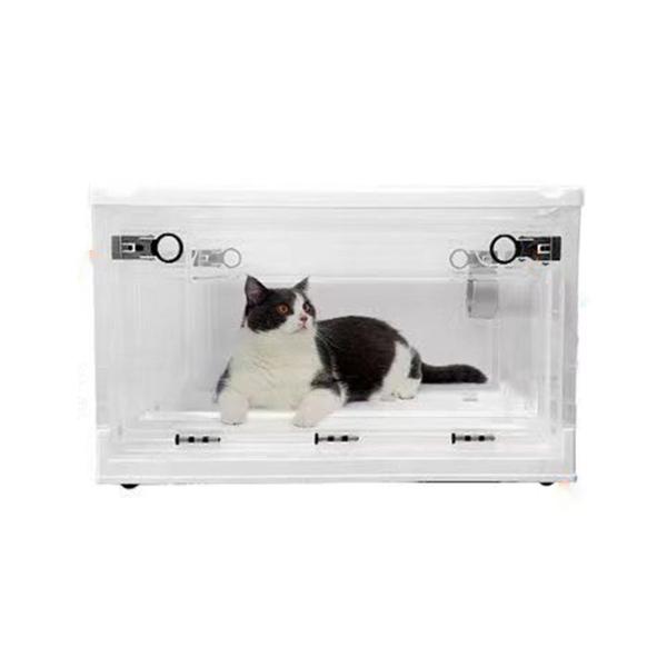 猫犬ドライヤーケージ、ペット乾燥ボックスハウスグルーミング、ポータブル低ノイズブロー乾燥大スペース洗濯シャワーキティペットショップ家庭用