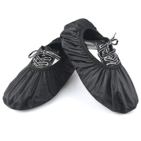 ボウリングシューズスライダー 厚手防塵オーバーシューズ 丈夫で調節可能な靴プロテクター ポータブル 耐久性 1ペア 屋内スポーツ 旅行 子供 大人用