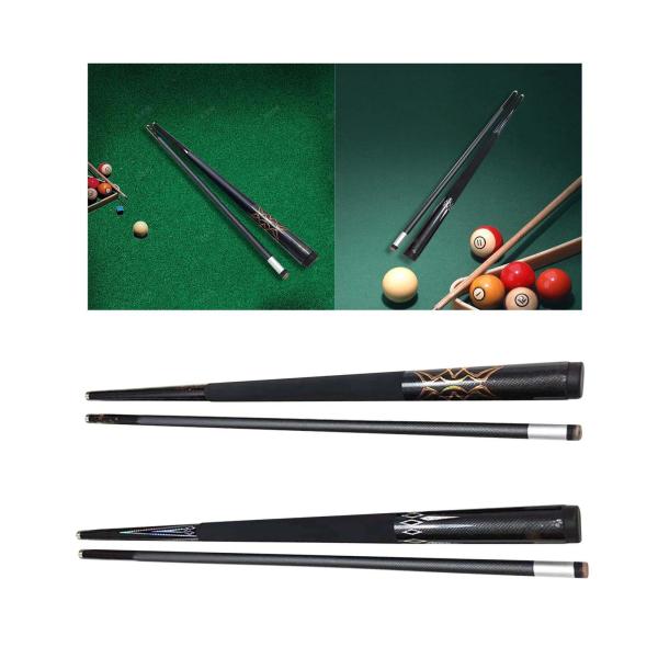 プールキュースティック スヌーカーキュー カーボンファイバー 58インチ 1/2 ナインボール プールキュー プロフェッショナルビリヤード プールステ