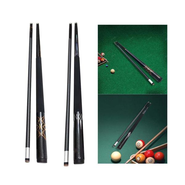 プールキュースティック スヌーカーキュー カーボンファイバー 58インチ 1/2 ナインボール プールキュー プロフェッショナルビリヤード プールステ