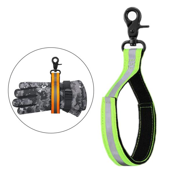 消防士グローブストラップ 手袋ホルダー 軽量グローブクリップ 作業手袋ストラップ バックルクリップ付き 溶接手袋用グローブクランプ