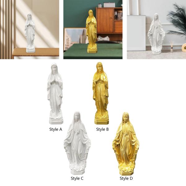 聖母マリアの置物彫刻コレクションアートワーク装飾祈りのマリア像棚