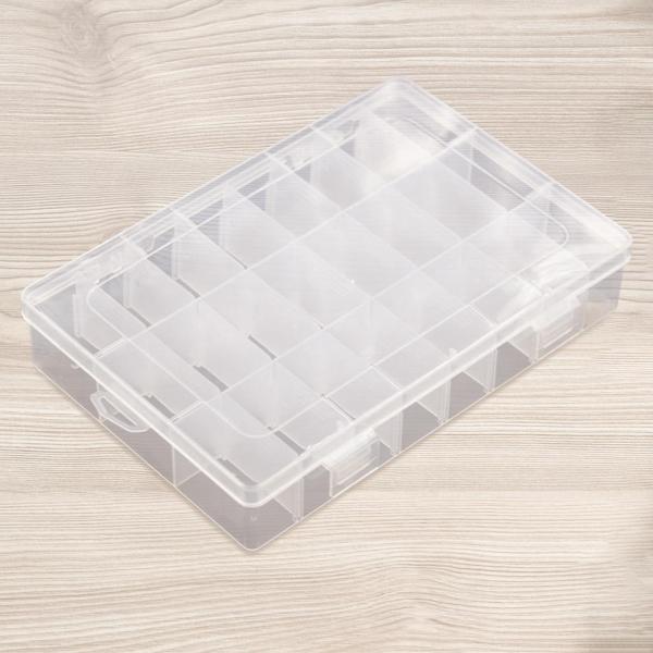 ミシン糸収納ボックス 釣り道具収納ボックス オーガナイザー キャリーケース グリッド収納ケース 空の糸スプールボックス 刺繍糸用