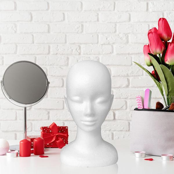 マネキンヘッドヘアピーススタンド安定した多目的メガネ帽子ディスプレイマネキンヘッドディスプレイかつらサングラスホームヘッドフォン