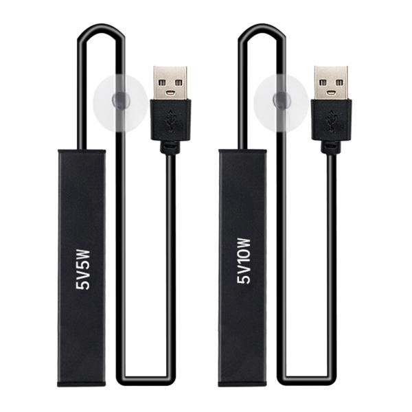 水槽ヒーターミニ過熱保護 USB 加熱ロッド加熱ツールツノカエル水槽用ペットウォーターディスペンサー