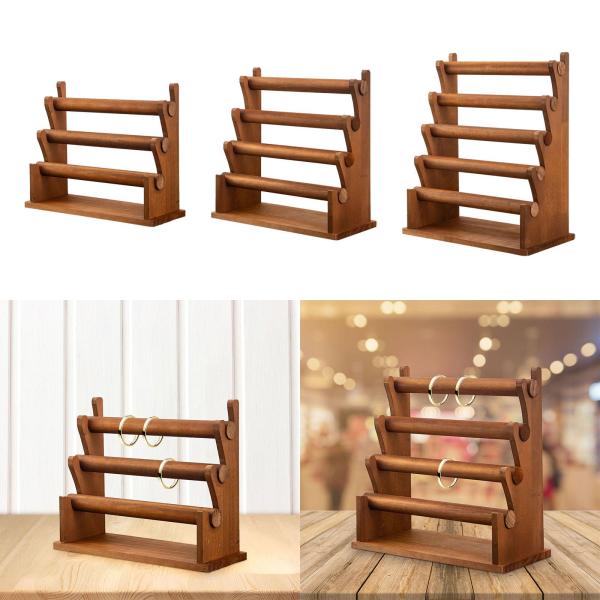 取り外し可能なジュエリーホルダーラック、ジュエリーブレスレットディスプレイスタンド、ネックレスハンガー木製バングルブレスレットホルダー、家庭用