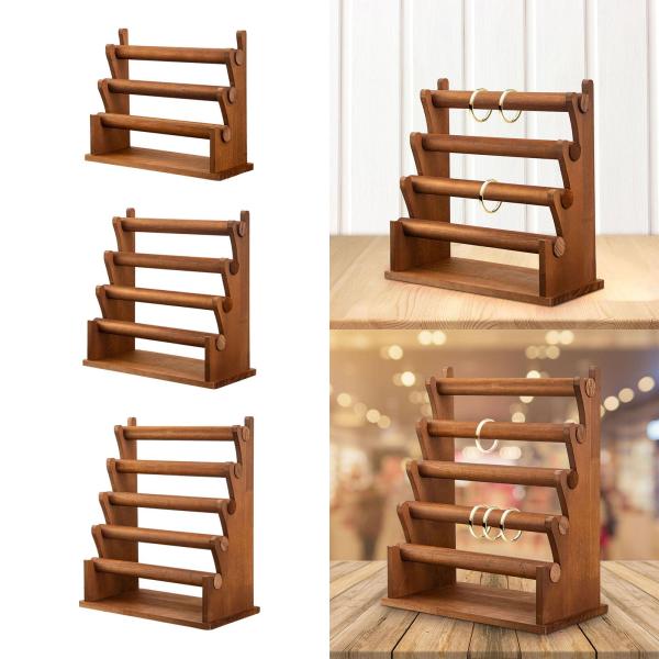 取り外し可能なジュエリーホルダーラック、ジュエリーブレスレットディスプレイスタンド、ネックレスハンガー木製バングルブレスレットホルダー、家庭用