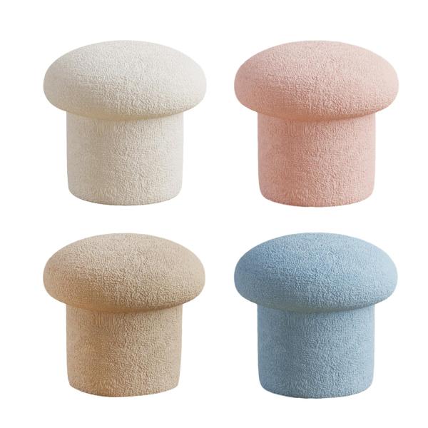 ラウンドフットスツールオットマンスツール、キノコ型レジャースツール、プーフチェア出入り口用の快適なオットマンシーティングチェア